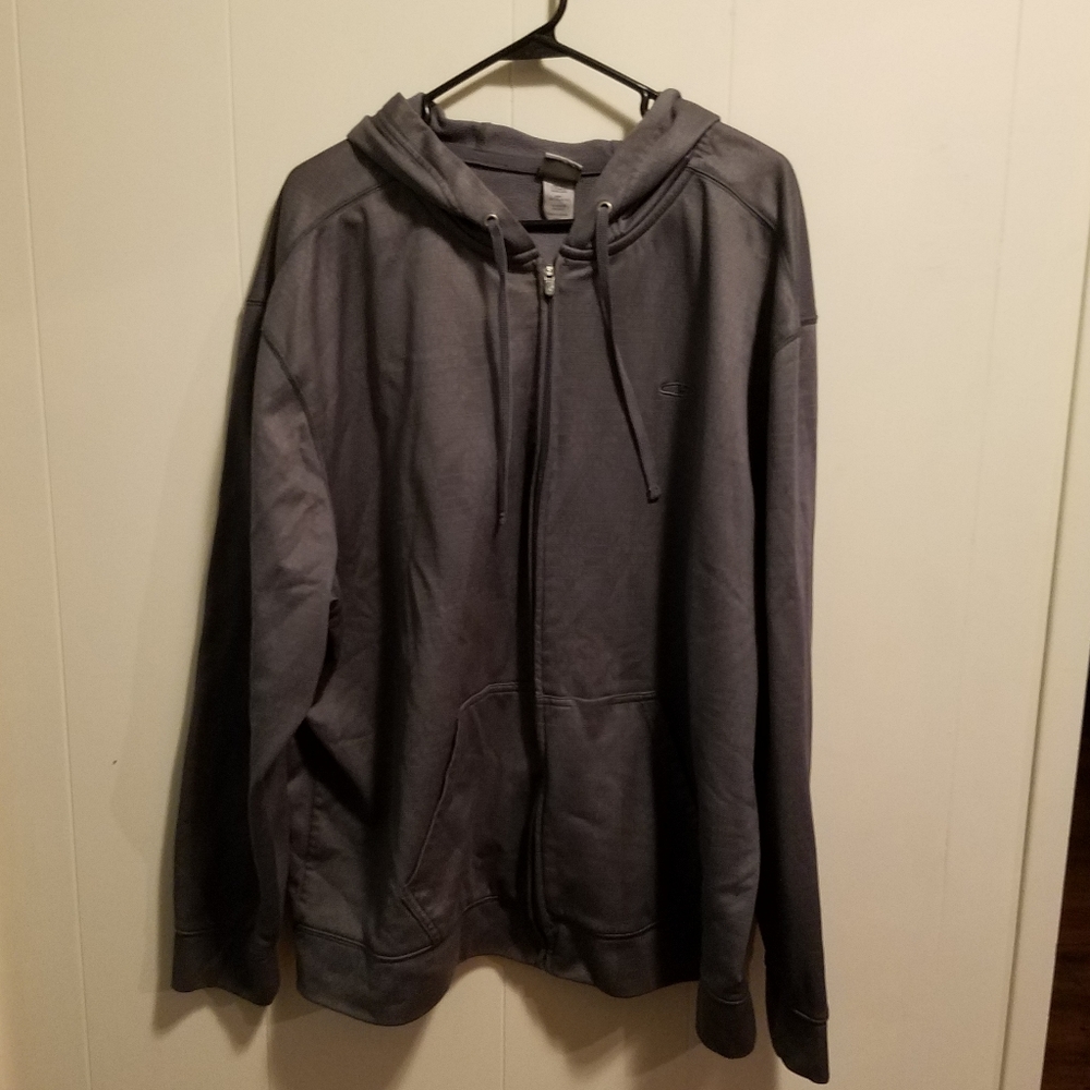 Grey Zip Champion Hoodie